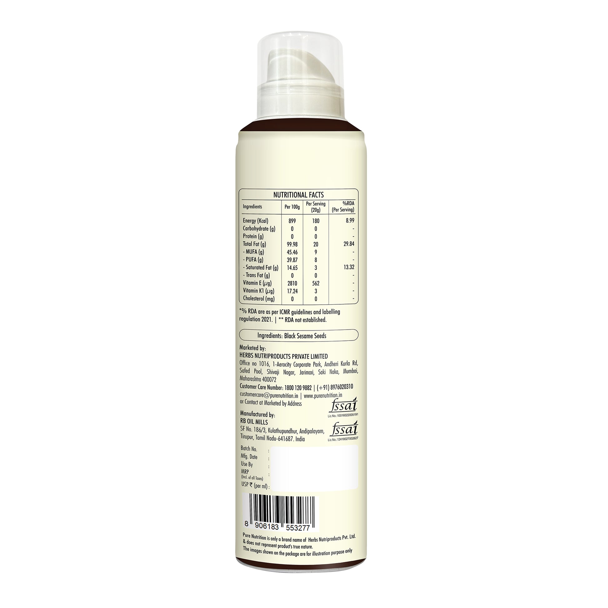 Dosa oil spray bottle 