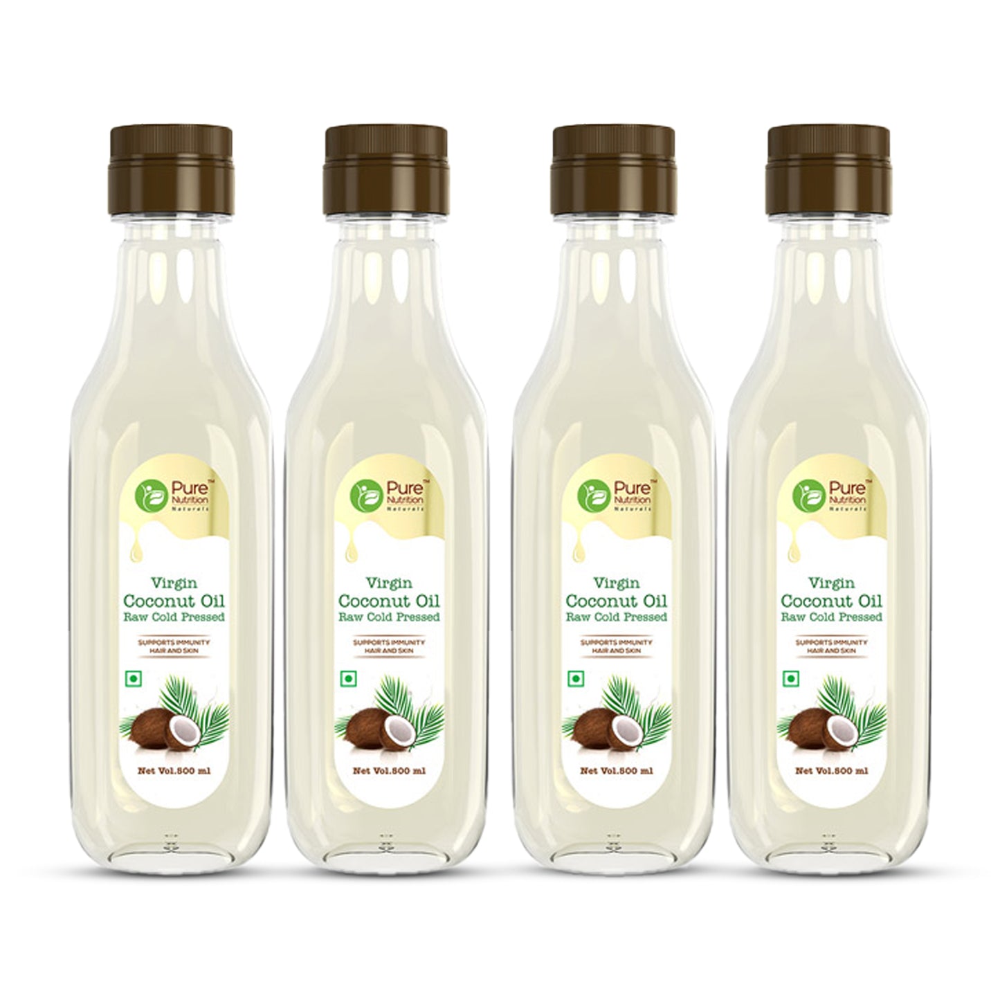 Virgin Coconut Oil 500ml | Cold Pressed, 100% Pure & Unrefined | Good for Hair, Skin & Cooking