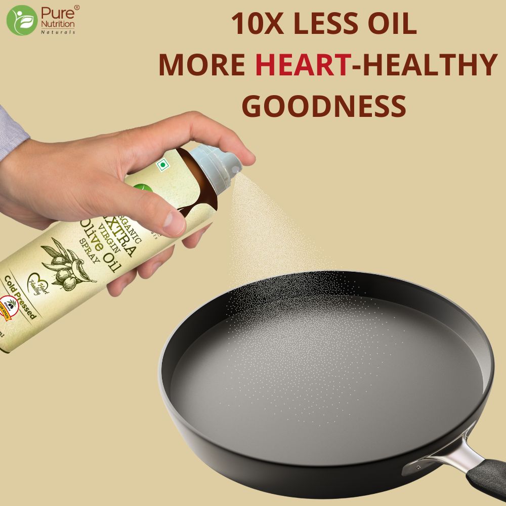 Olive Oil Cooking Spray 200ml | 100% Organic, Extra Virgin, Cold Pressed | Ideal for Cooking, Baking, Dressing, and Massage