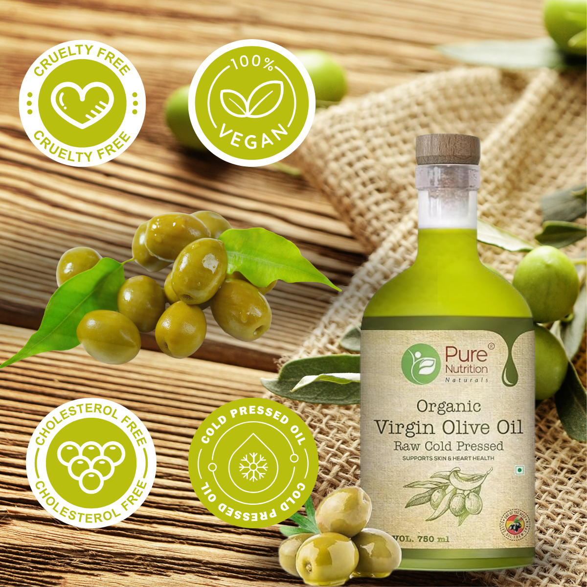 Pure Nutrition Organic Virgin Olive Oil