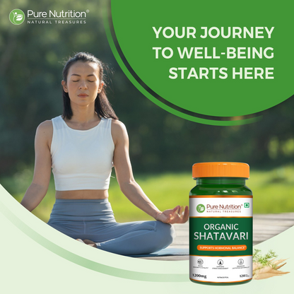 Organic Shatavari - 120 Tablets | Boosts Immunity, Digestion, and Supports Women's Hormonal and Reproductive Health