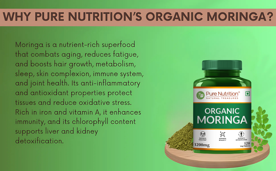 Organic Moringa Tablets 1200mg