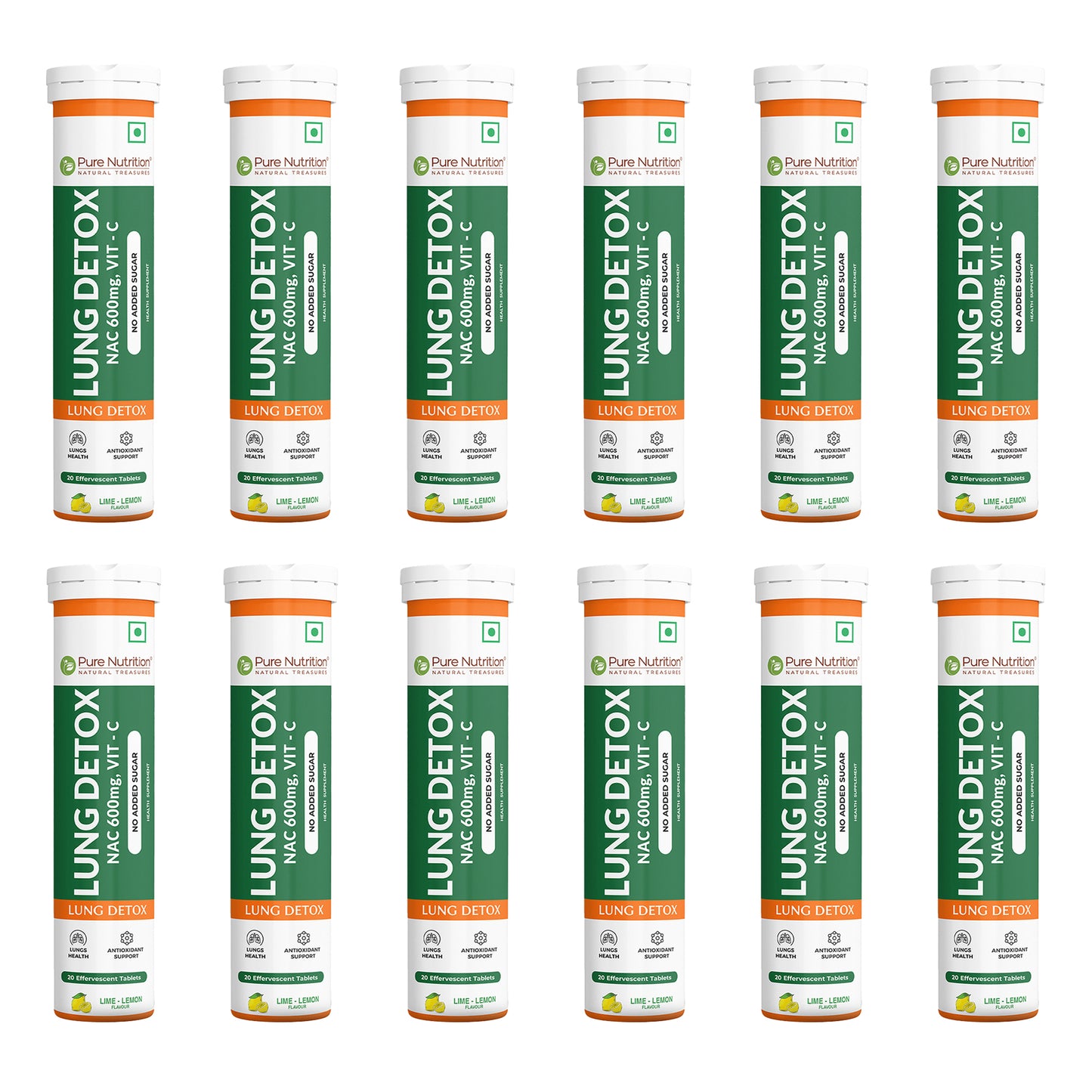 Lung Detox Effervescent Tablets - 20 | Supports Respiratory Health, Cleansing, and Overall Wellness