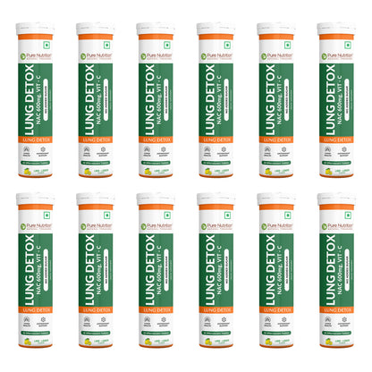 Lung Detox Effervescent Tablets - 20 | Supports Respiratory Health, Cleansing, and Overall Wellness