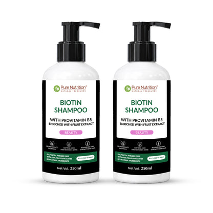 Biotin Shampoo with Provitamin B5 – Strengthens Hair & Promotes Growth | 250ml