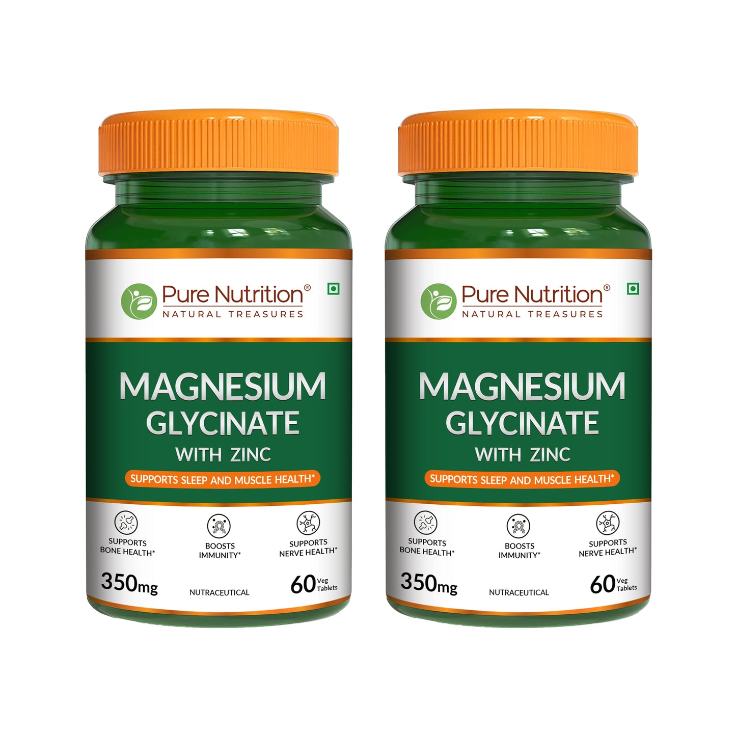 Magnesium Glycinate with Zinc Tablets | Sleep Support, Muscle Relaxation & Bone Health