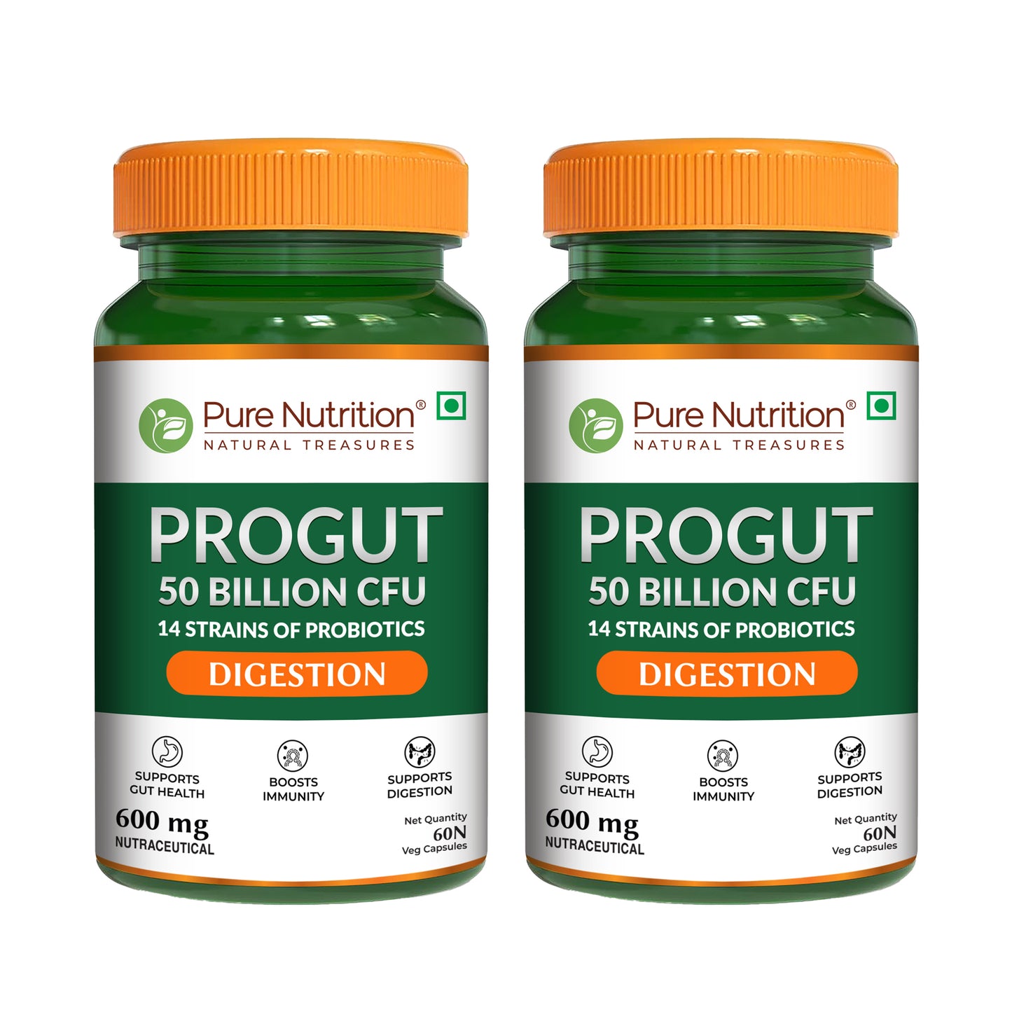 Probiotic – 50 Billion CFU | 14 Strains | 60 Veg Capsules