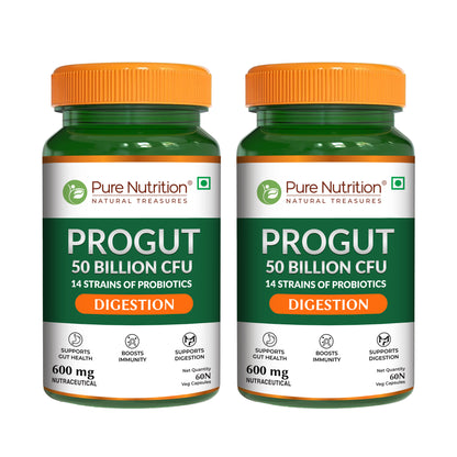Probiotic – 50 Billion CFU | 14 Strains | 60 Veg Capsules