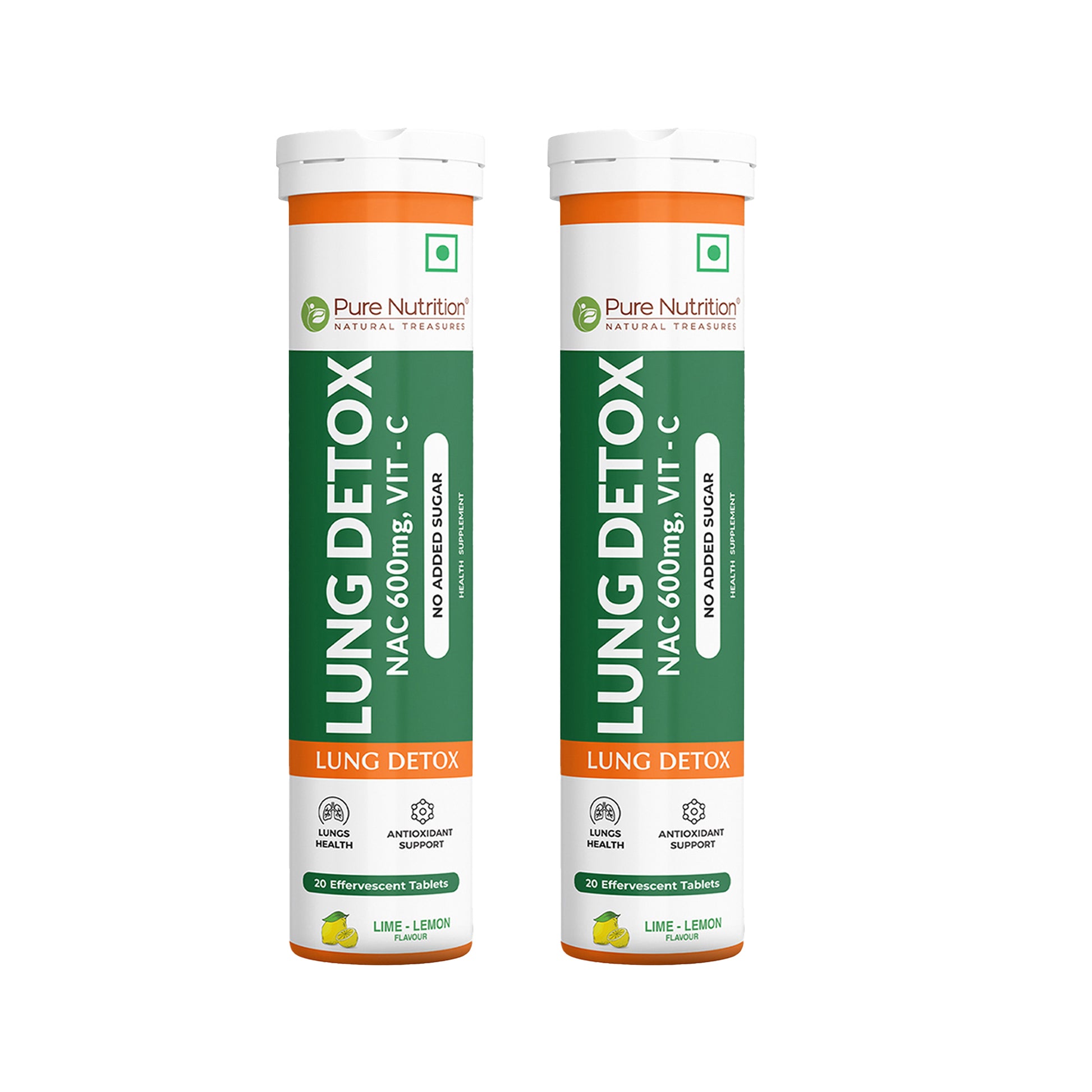 Pure Nutrition Lung Detox Effervescent Tablets with Vitamin C