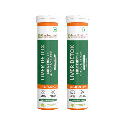 Liver Detox Effervescent Tablets | Supports Liver Health, Detoxification, and Overall Wellness