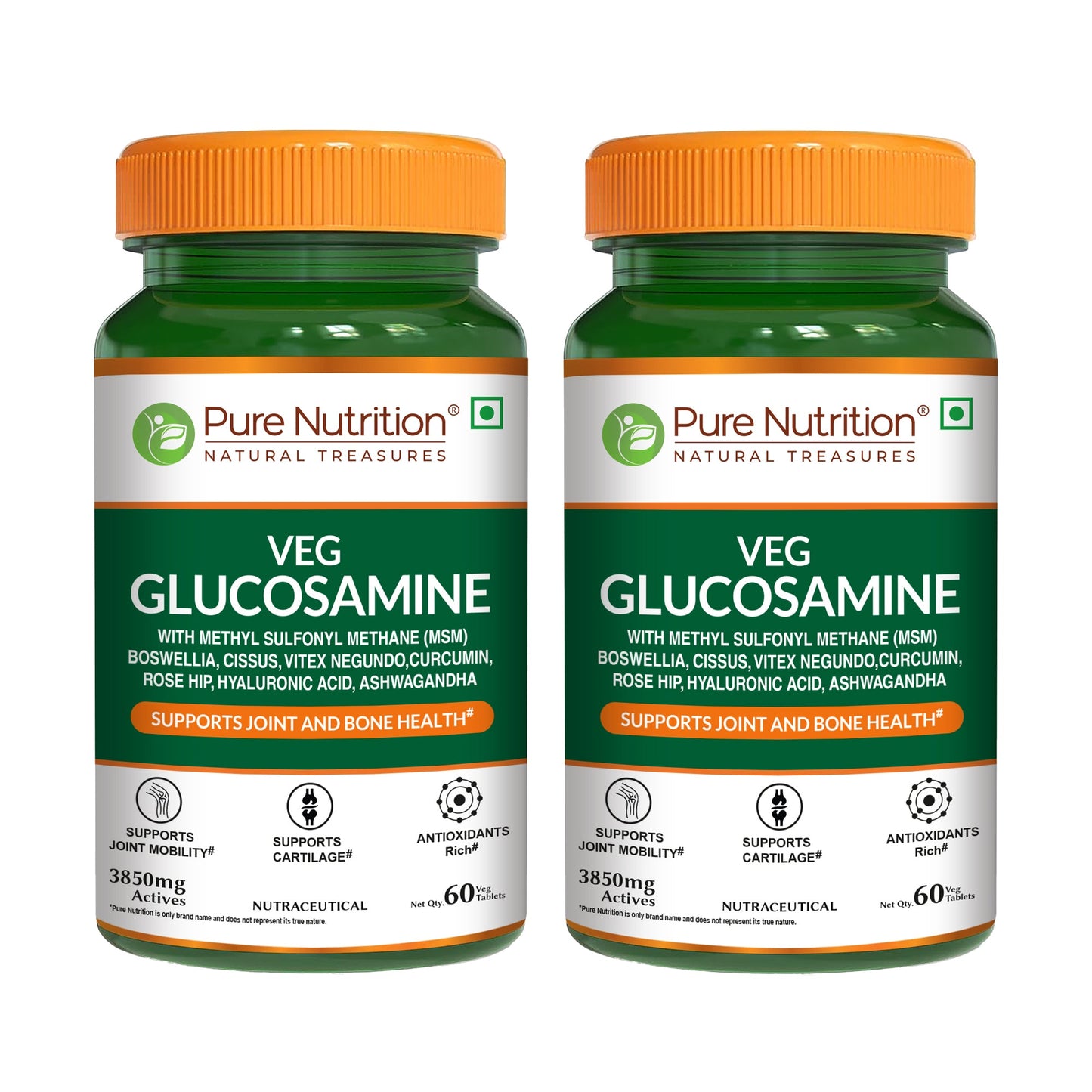 Veg Glucosamine with MSM – 60 Tablets