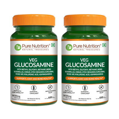 Veg Glucosamine with MSM – 60 Tablets