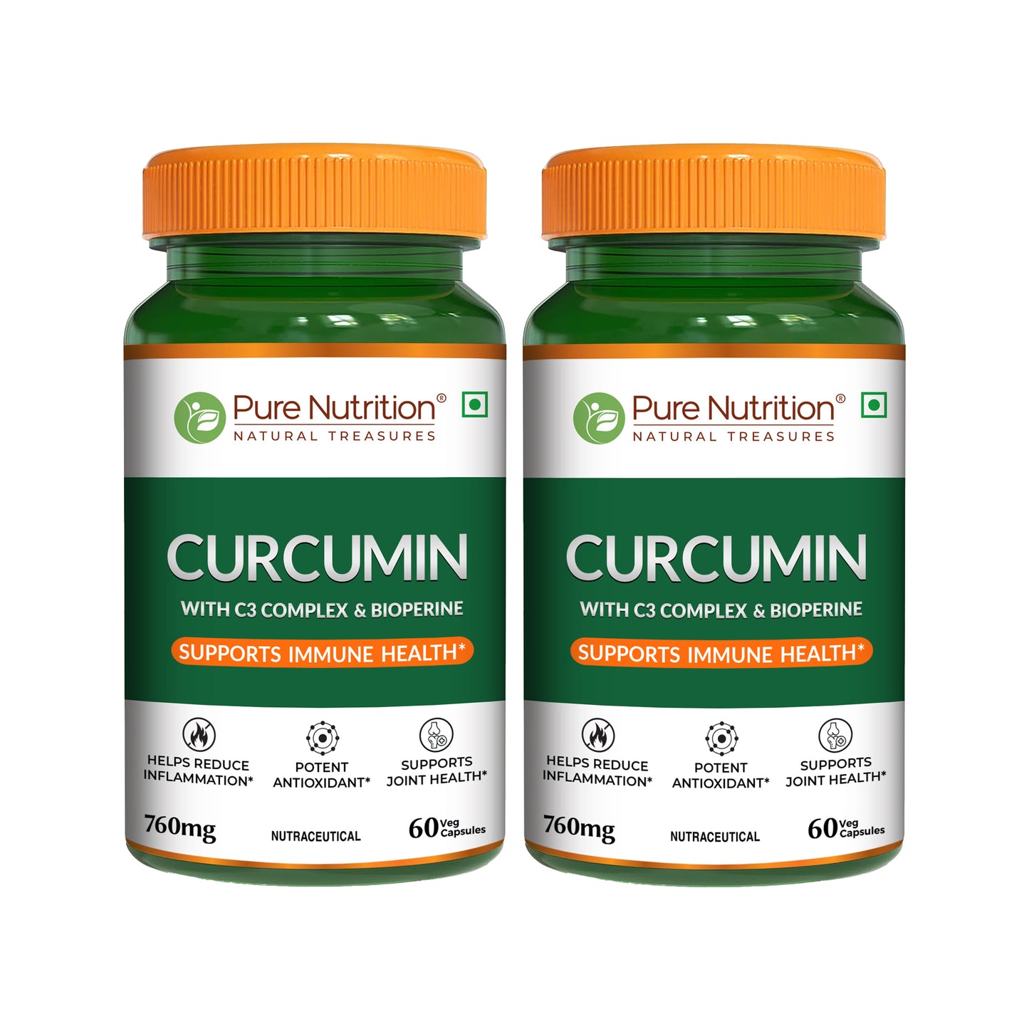 Curcumin with C3 Complex & Bioperine | 60 Veg Capsules