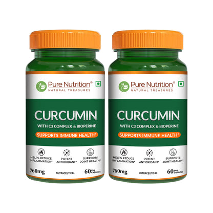 Curcumin with C3 Complex & Bioperine | 60 Veg Capsules