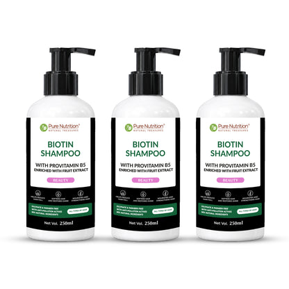 Biotin Shampoo with Provitamin B5 – Strengthens Hair & Promotes Growth | 250ml