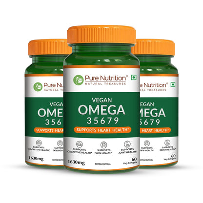 Vegan Omega Softgels – Essential 3-5-6-7-9 Fatty Acids