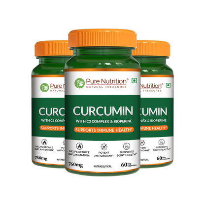Curcumin with C3 Complex & Bioperine | 60 Veg Capsules