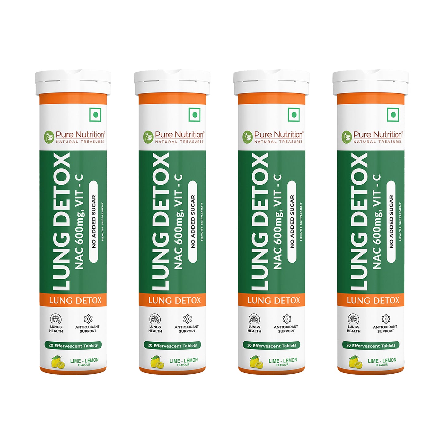 Lung Detox Effervescent Tablets - 20 | Supports Respiratory Health, Cleansing, and Overall Wellness