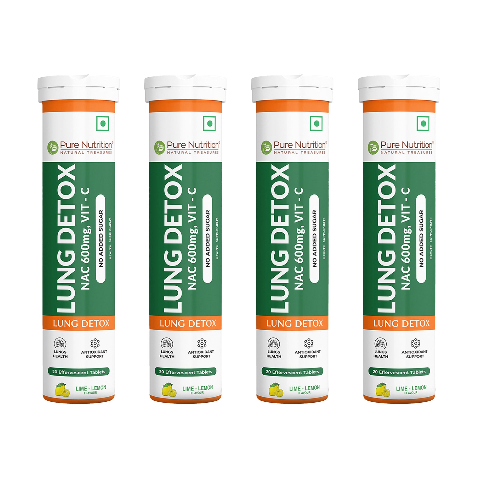 Pure Nutrition Lung Detox Effervescent Tablets with Vitamin C