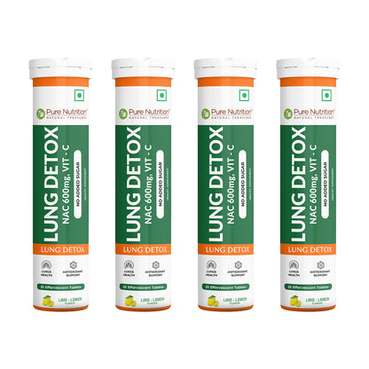 Lung Detox Effervescent Tablets - 20 | Supports Respiratory Health, Cleansing, and Overall Wellness