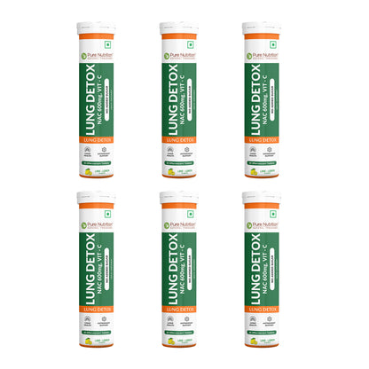 Lung Detox Effervescent Tablets - 20 | Supports Respiratory Health, Cleansing, and Overall Wellness