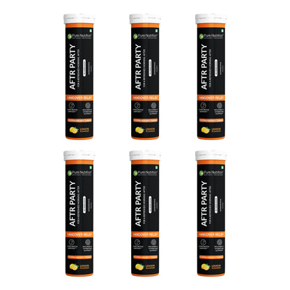 Pure Nutrition AFTR PARTY Effervescent Tablets – Lemon Flavour | 10 Tablets