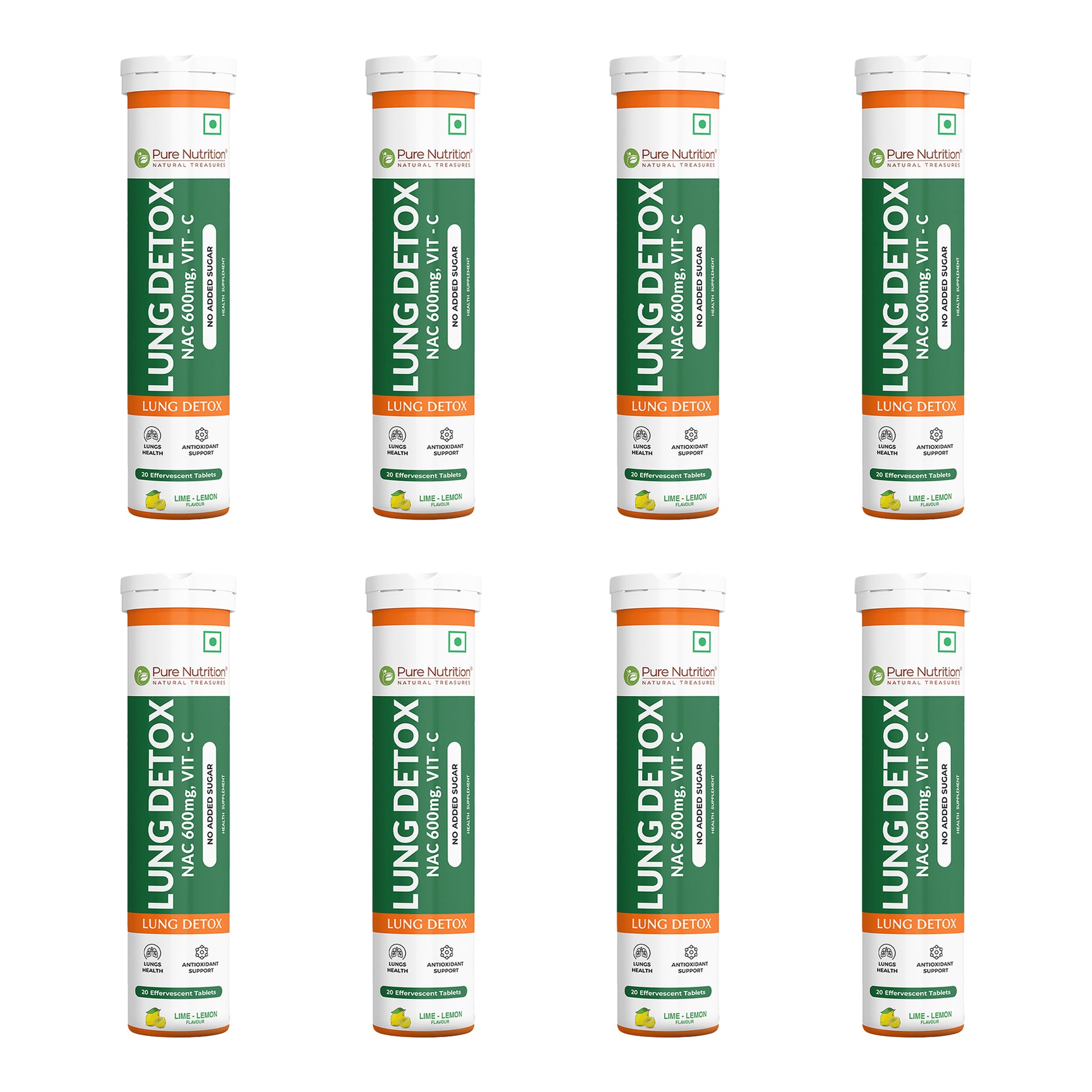 Pure Nutrition Lung Detox Effervescent Tablets with Vitamin C