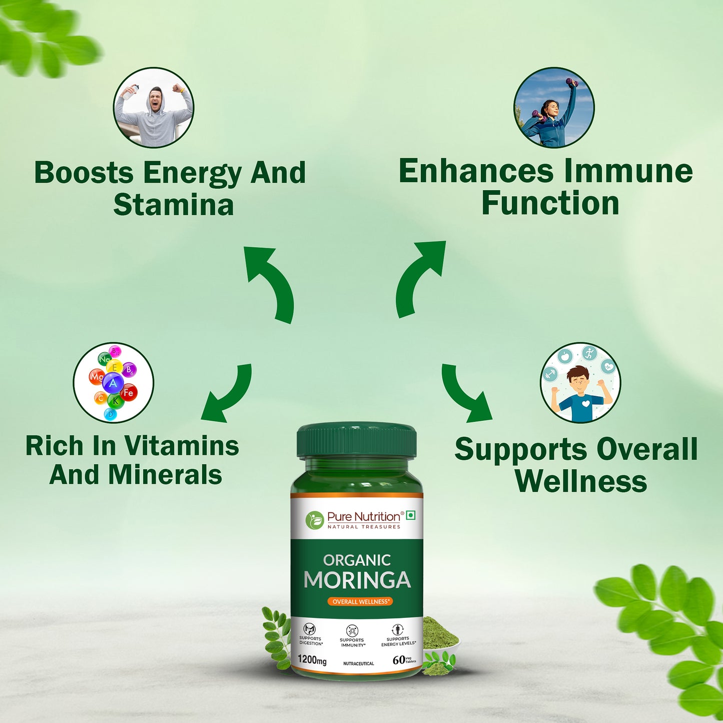 Pure Nutrition Organic Moringa 