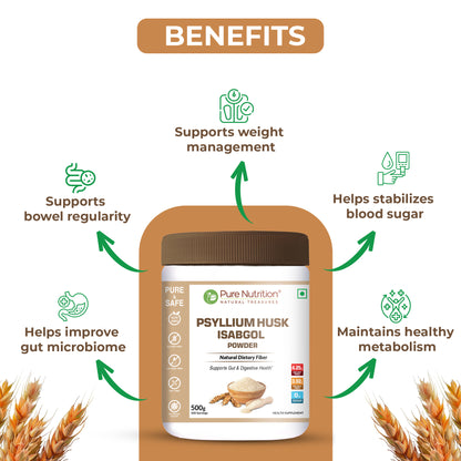 Pure Nutrition Psyllium Husk Isabgol Powder 