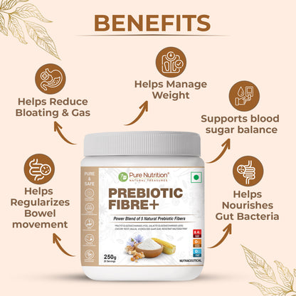 Pure Nutrition Prebiotic Fibre+ | Plant-Based Digestive Support
