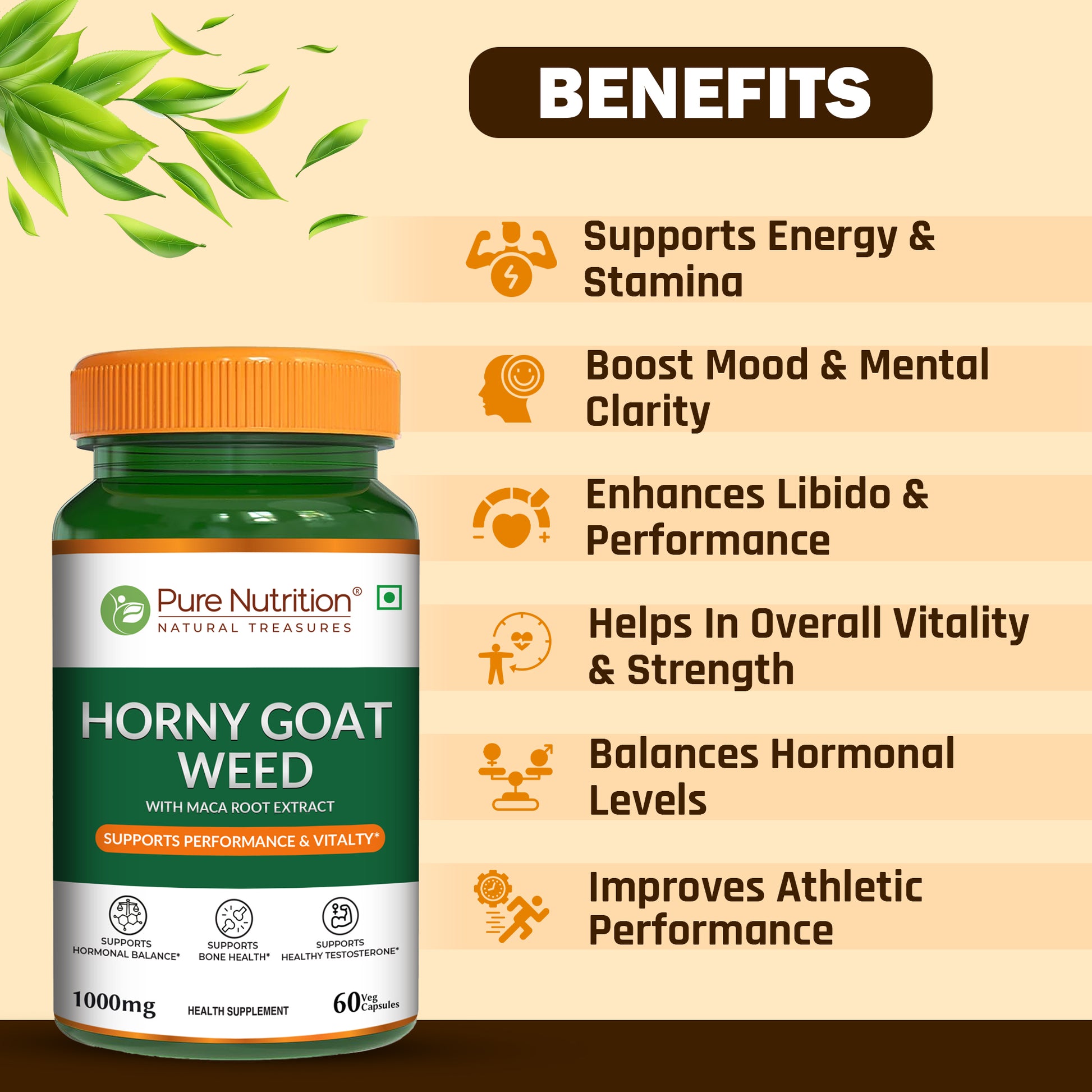 Horny Goat Weed with Maca Root Extract