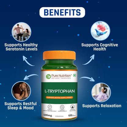 L-Tryptophan 500 mg Veg Capsules