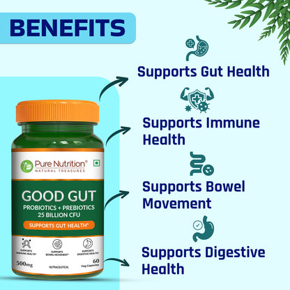Pure Nutrition Good Gut – 60 Veg Capsules