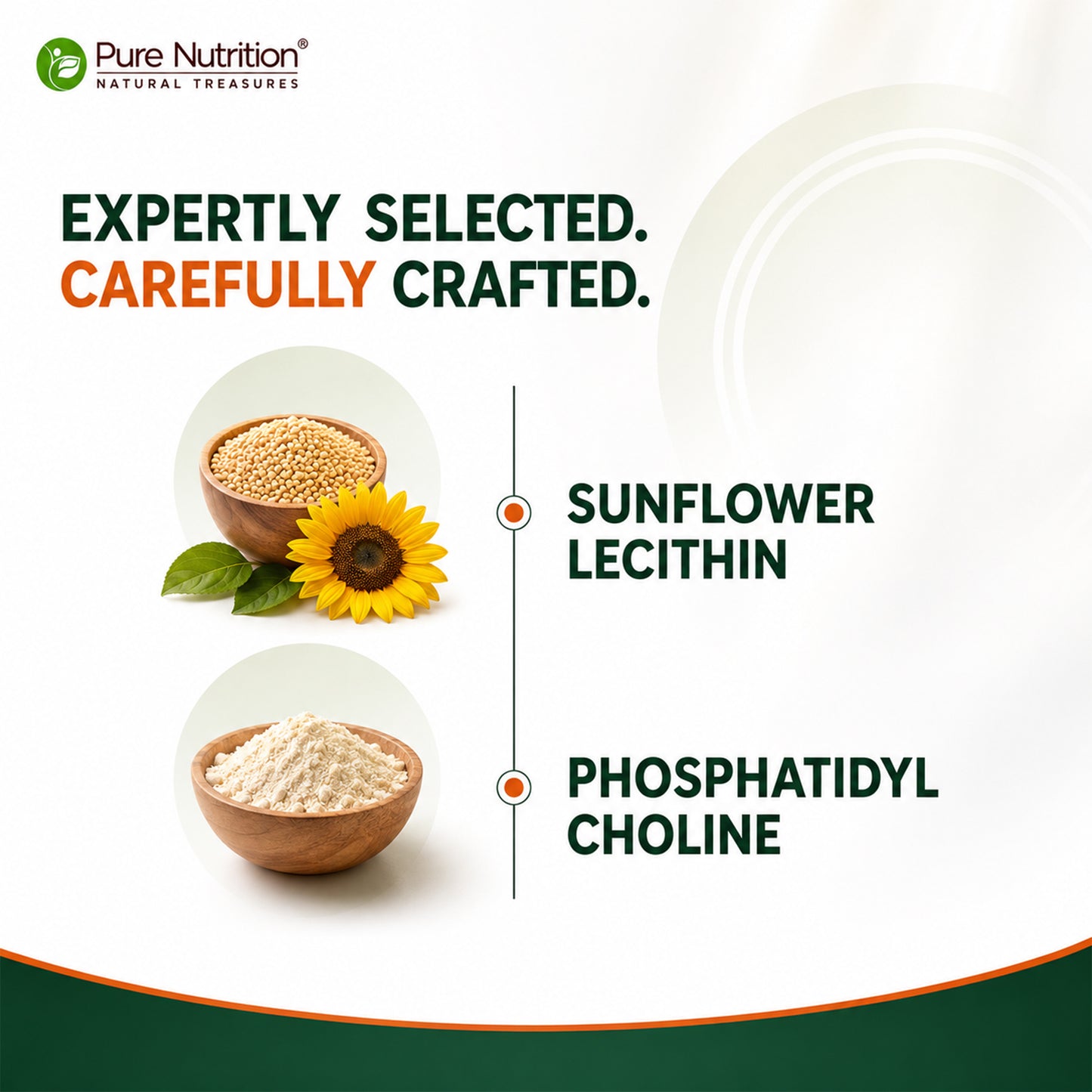 Sunflower Lecithin 1200mg | 60 Veg Capsules