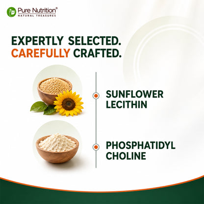 Sunflower Lecithin 1200mg | 60 Veg Capsules
