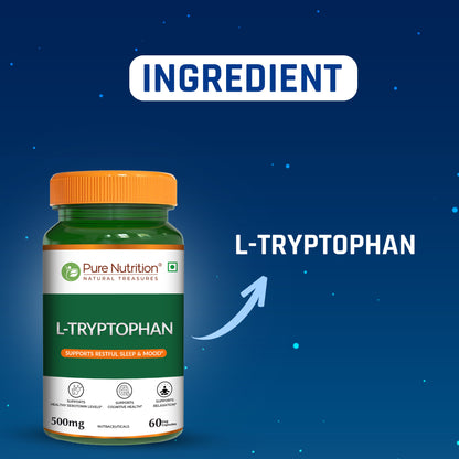 L-Tryptophan 500 mg Veg Capsules