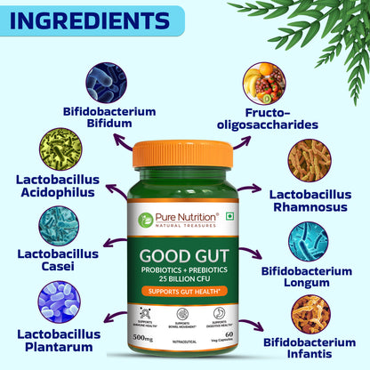 Pure Nutrition Good Gut – 60 Veg Capsules