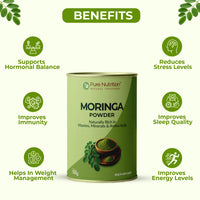 Moringa Powder Naturally Rich in Vitamins, Minerals & Antioxidants | Superfood
