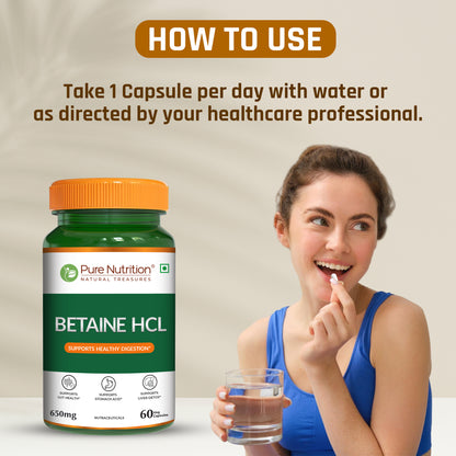 Pure Nutrition Betaine HCl 650 mg