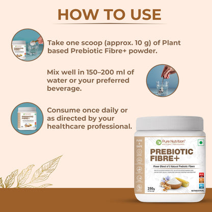 Pure Nutrition Prebiotic Fibre+ | Plant-Based Digestive Support
