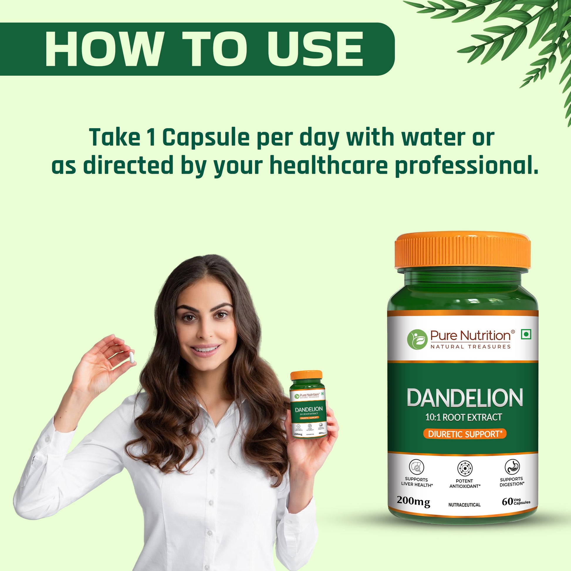 Pure Nutrition Dandelion Root Extract 200mg