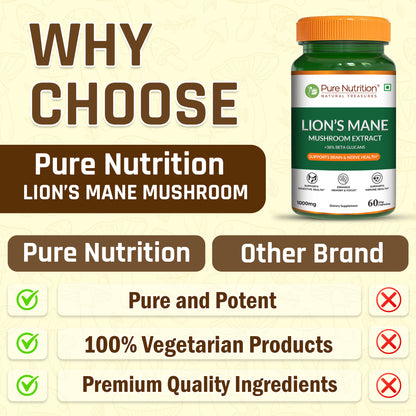 Lion’s Mane Mushroom Extract Veg Capsules