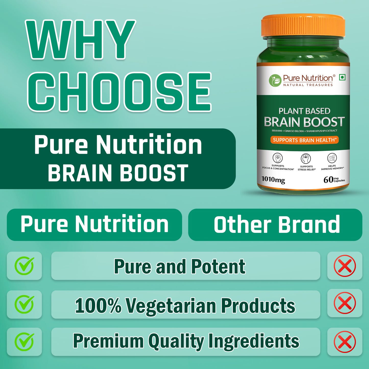 Pure Nutrition Plant Based Brain Boost