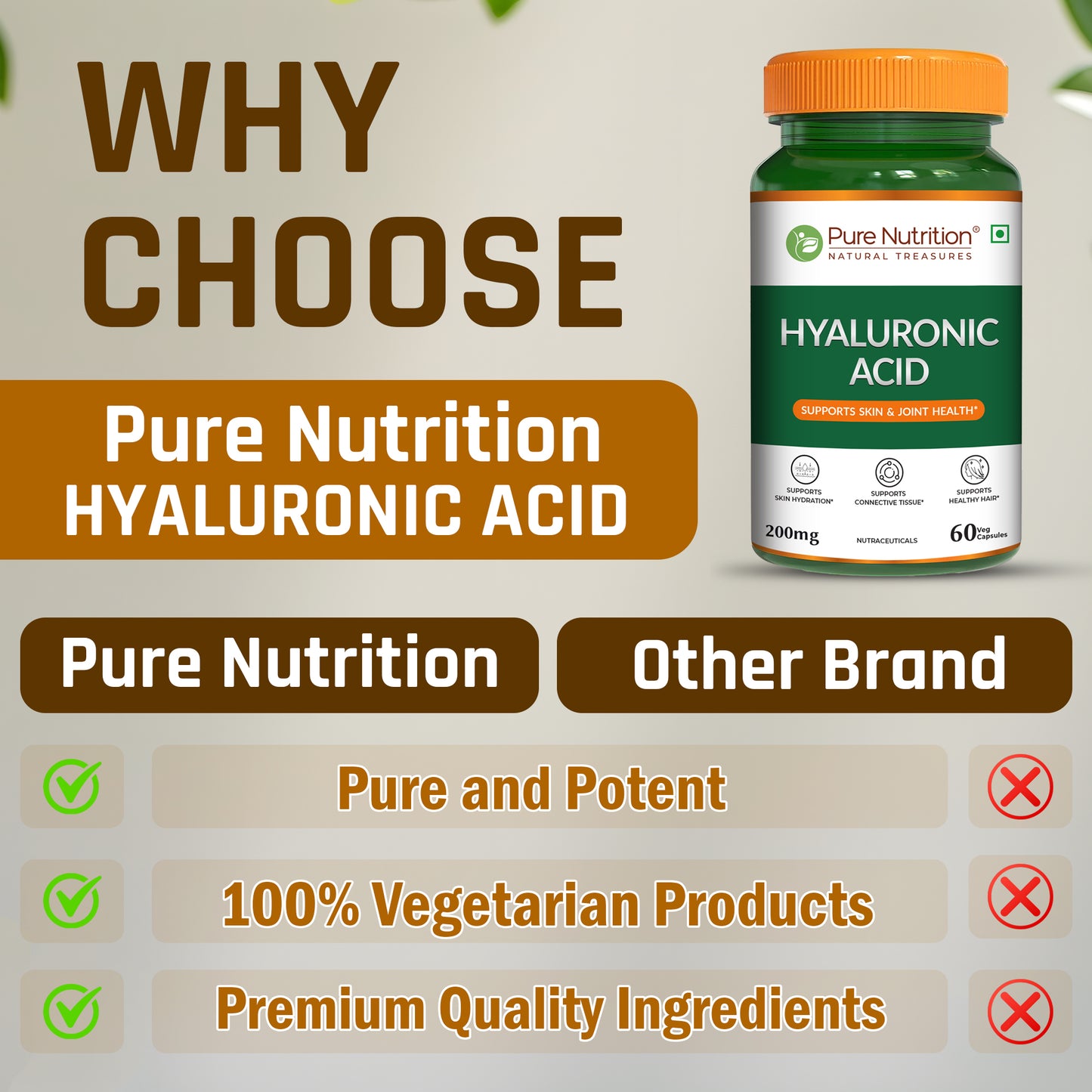 Hyaluronic Acid 200mg Capsules