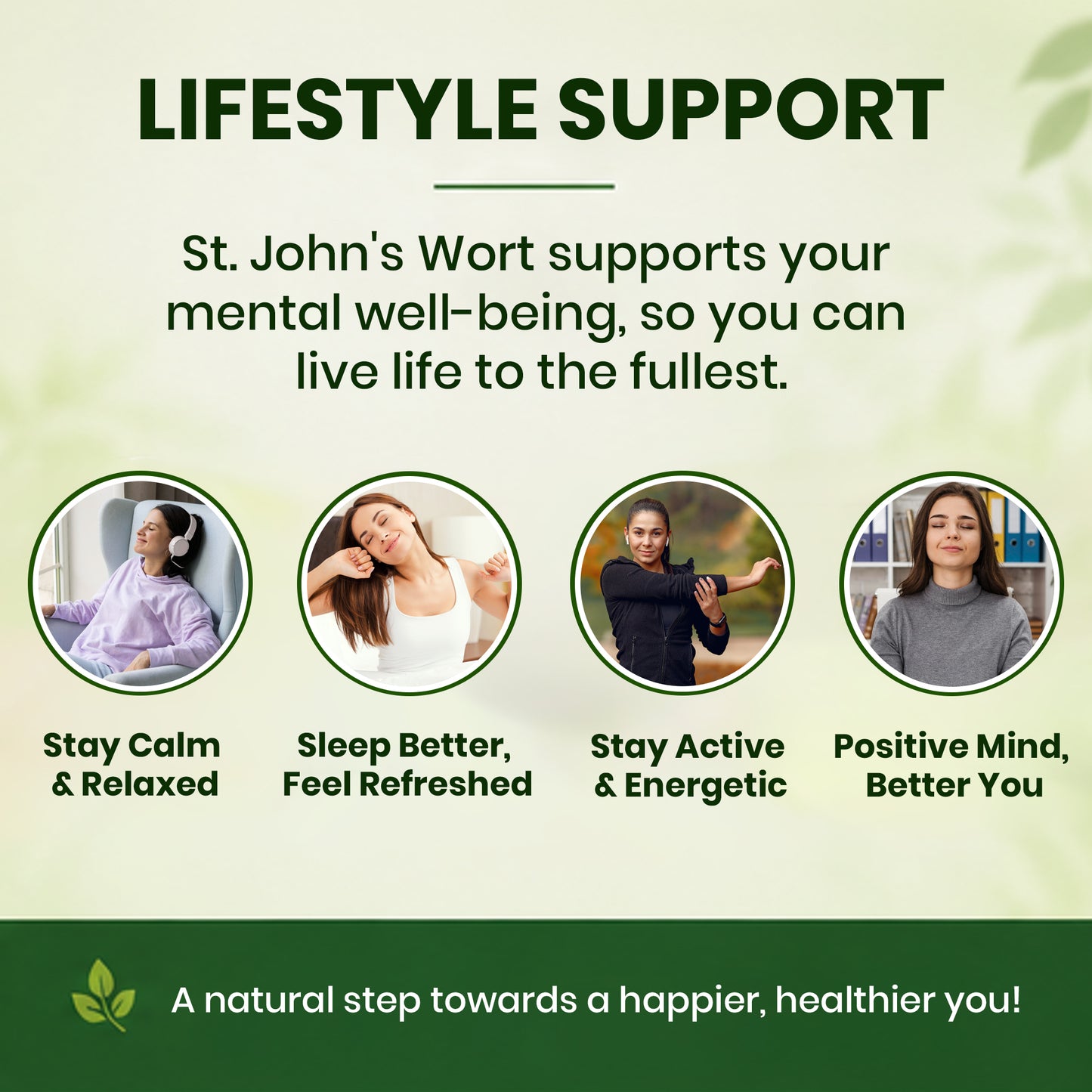 St. John’s Wort 500mg Capsules | Standardized to 0.3% Hypericin | Herbal Wellness Supplement