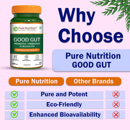 Pure Nutrition Good Gut – 60 Veg Capsules