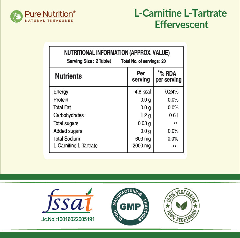  L-Carnitine L-Tartrate Effervescent 