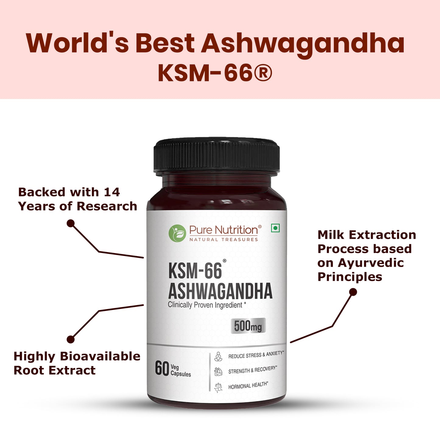 Pure Nutrition KSM-66 Ashwagandha
