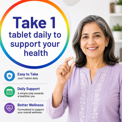 Women 50+ Multivitamins & Multiminerals 60 Veg Tablets | Senior Wellness
