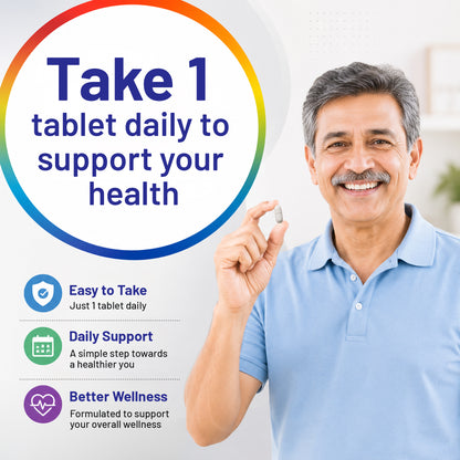 Men 50+ Multivitamins & Multiminerals 60 Veg Tablets | Senior Wellness